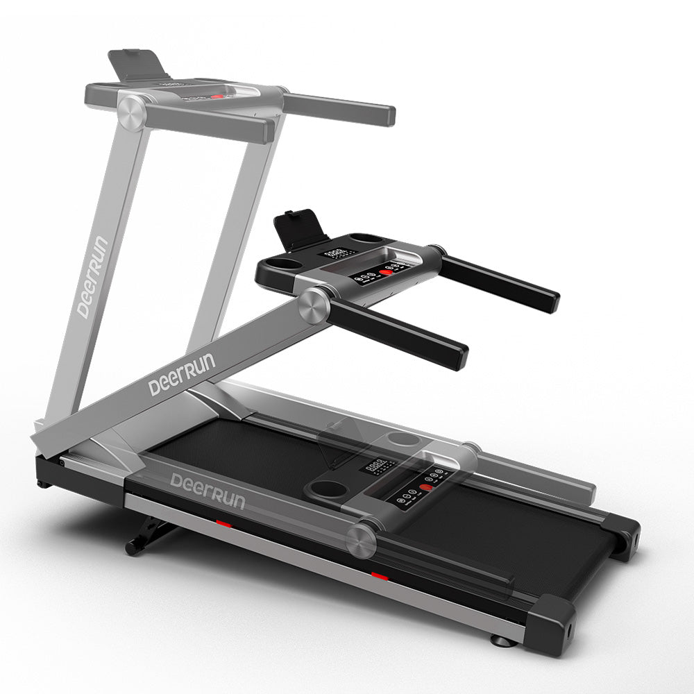 DeerRun A1 Pro Move+ – Tapis roulant pieghevole con inclinazione del 6% | Chip di aggiornamento 2025 e supporto NFC | Capacità di carico 158 kg, fino a 16 km/h