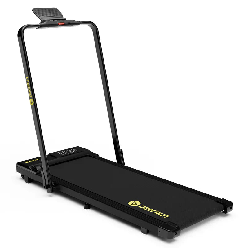 DeerRun A5 Pro Energie-2025 Smartes 2-in-1 Tapis roulant nero | Passa a una capacità di carico di 145 kg - Offerta lampo - solo per un periodo limitato