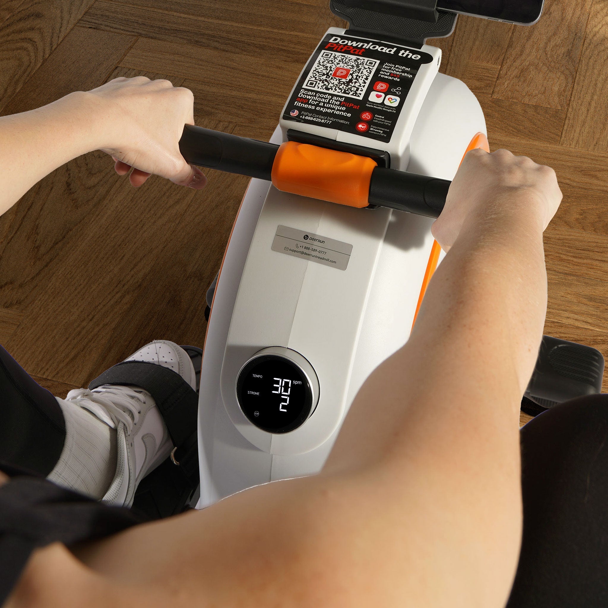 DeerRun RW600 Smart-Vogatore con resistenza magnetica regolabile a 32 livelli e lunga guida scorrevole e APP PitPat