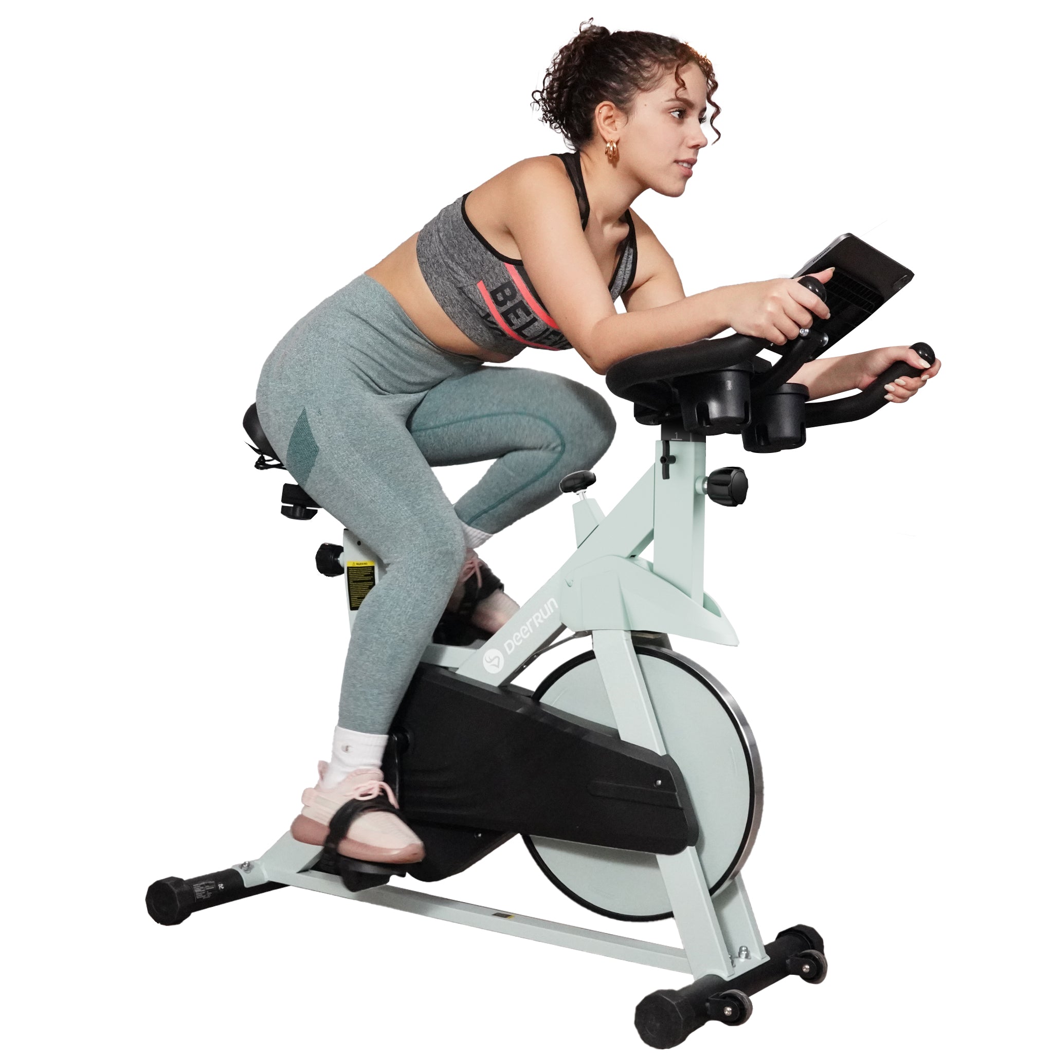 DeerRun S500 Smart bike da interno con resistenza magnetica regolabile, cintura silenziosa e PitPat App