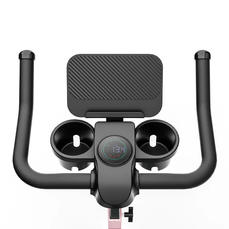 DeerRun S500 Rose Indoor Smart Bike con resistenza magnetica regolabile, cintura silenziosa e App PitPat