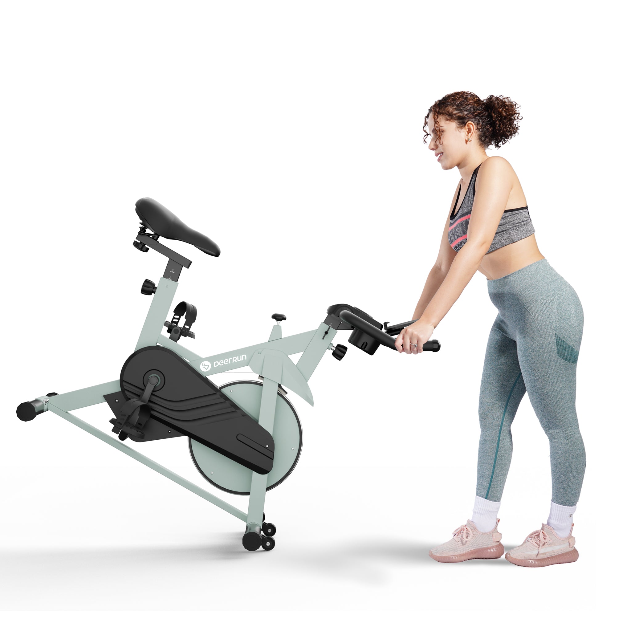 DeerRun S500 Smart bike da interno con resistenza magnetica regolabile, cintura silenziosa e PitPat App
