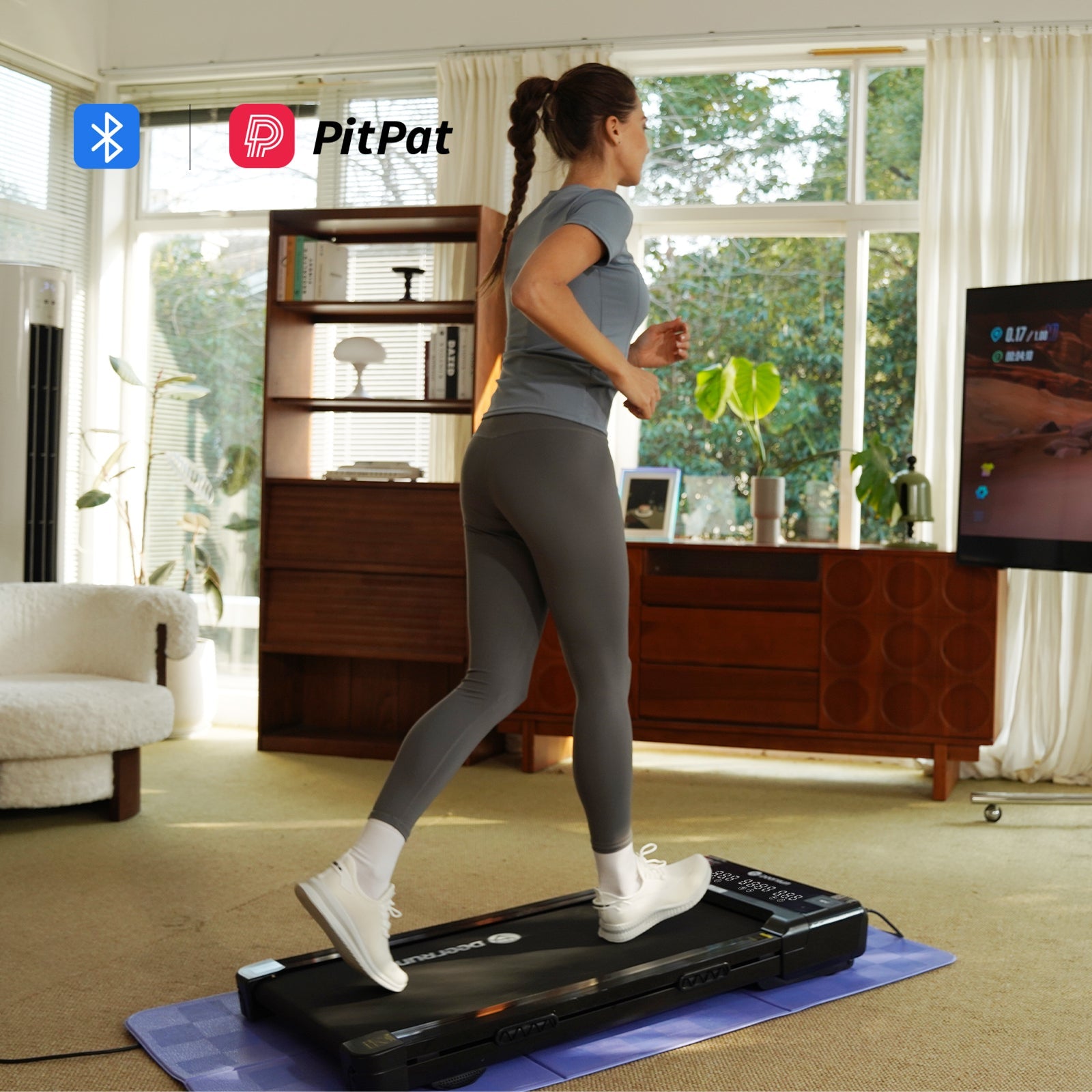 DeerRun Z10 Smart-Walk-Tapis roulant con inclinazione automatica del 12% e telecomando