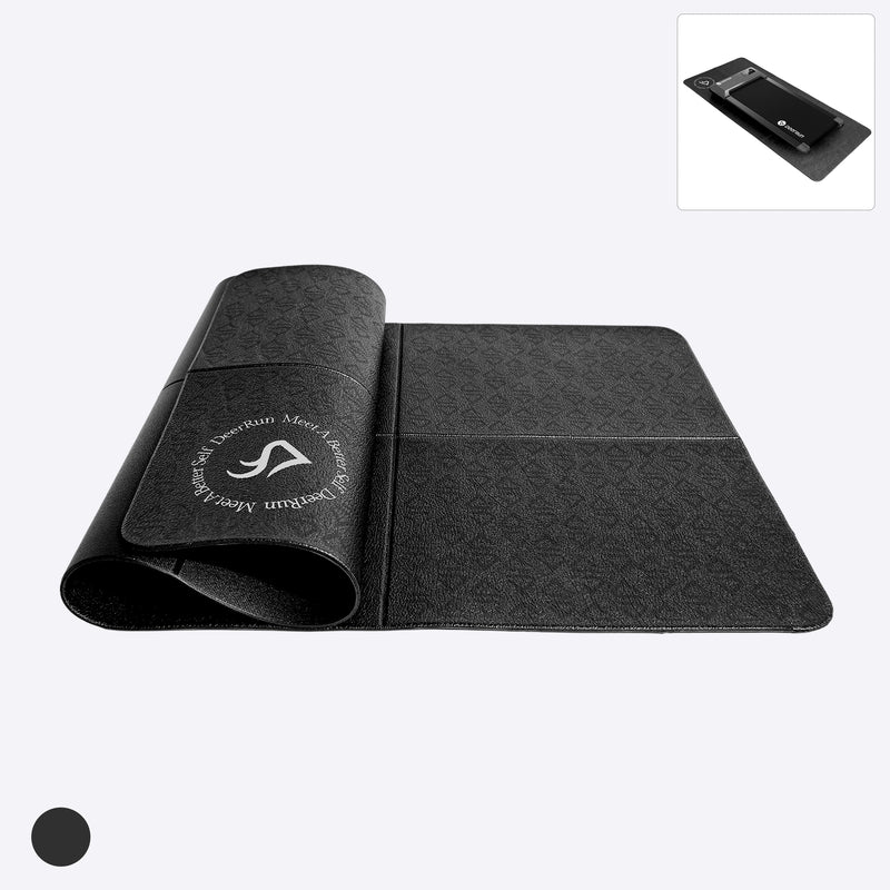 DeerRun® Tappetino Glory Signature in PVC da 6 mm, tappetino per tapis roulant pieghevole ad alta densità