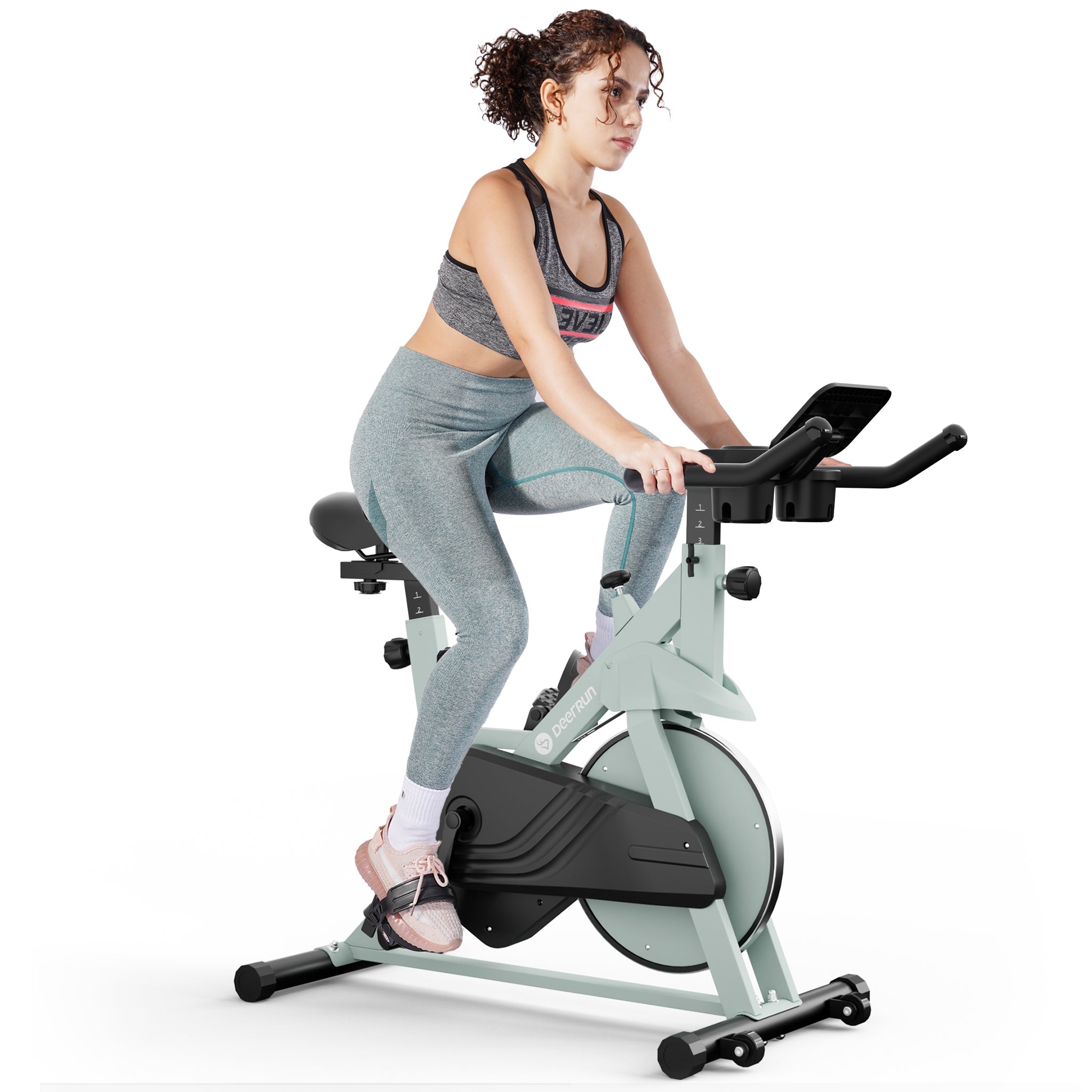 DeerRun S500 Smart bike da interno con resistenza magnetica regolabile, cintura silenziosa e PitPat App