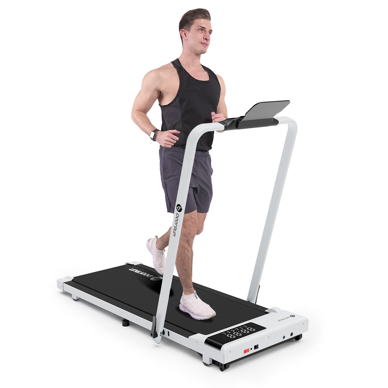 DeerRun A5 Pro Energie-2025 Smartes 2-in-1 Tapis roulant | Chip di aggiornamento e supporto NFC con capacità di carico di 145 kg e telecomando