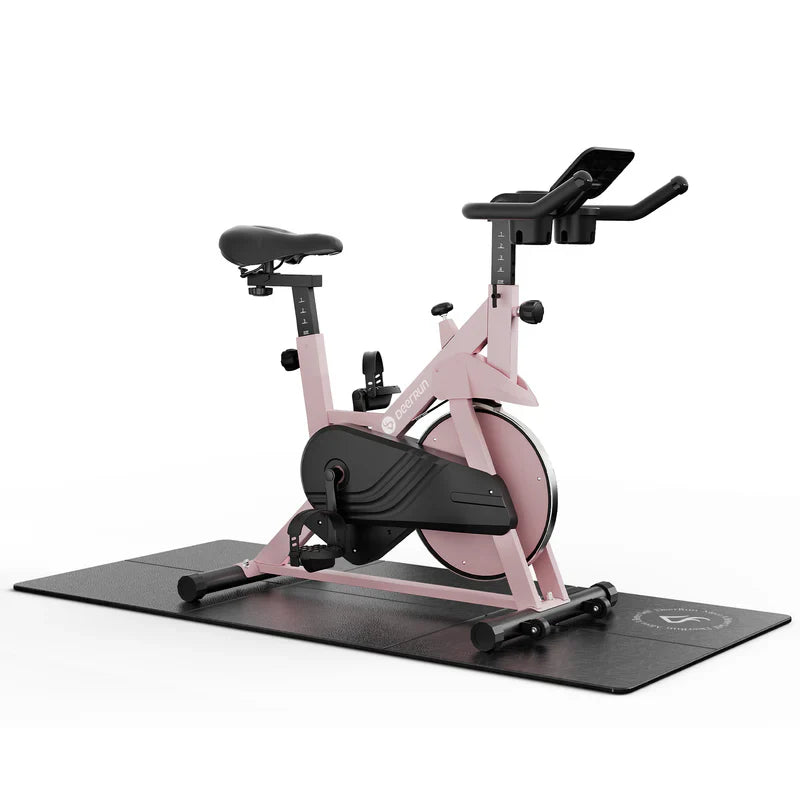DeerRun S500 Rose Indoor Smart Bike con resistenza magnetica regolabile, cintura silenziosa e App PitPat