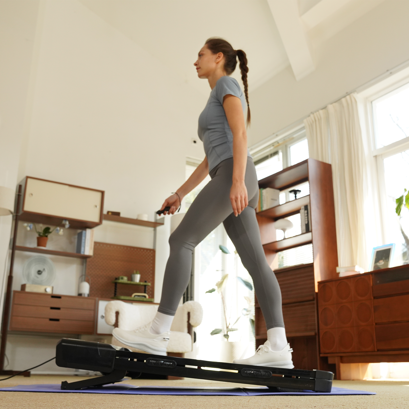 DeerRun Z10 Smart-Walk-Tapis roulant con inclinazione automatica del 12% e telecomando