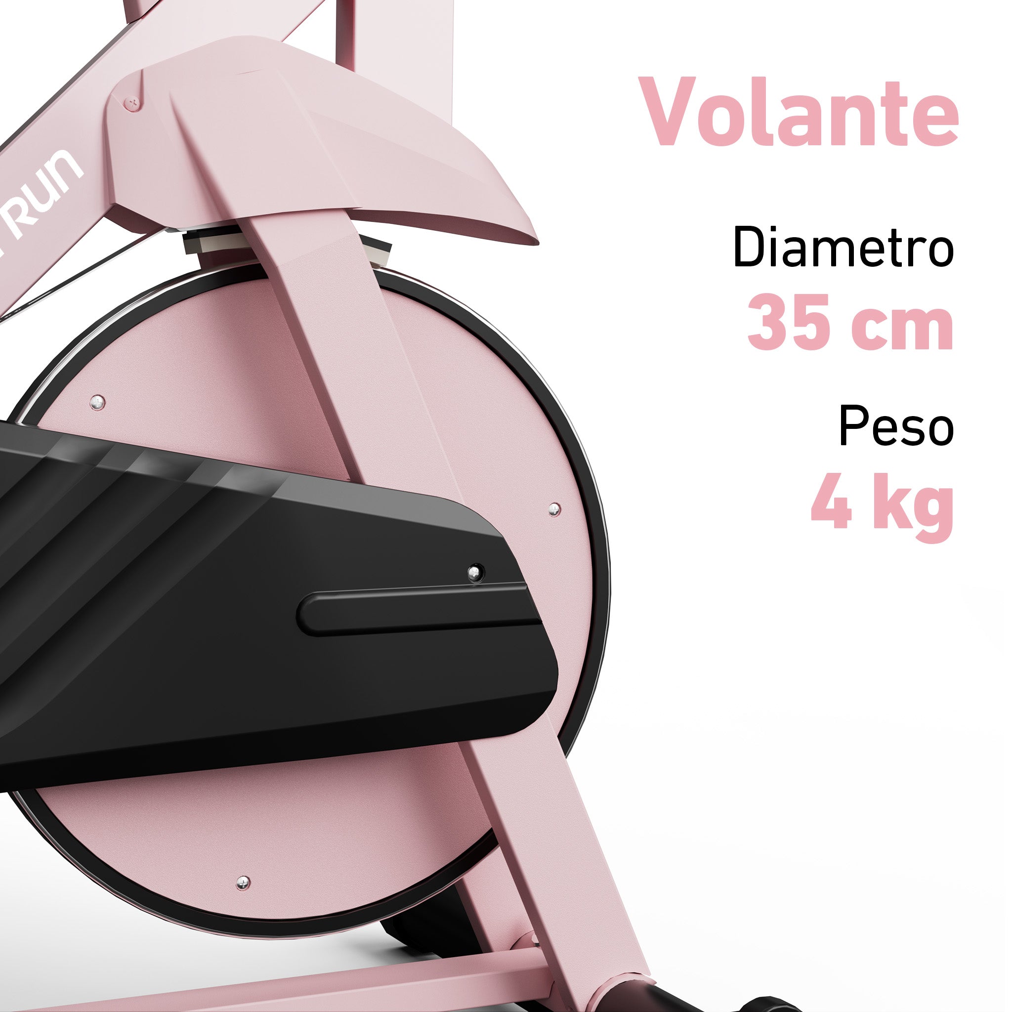 DeerRun S500 Rose Indoor Smart Bike con resistenza magnetica regolabile, cintura silenziosa e App PitPat