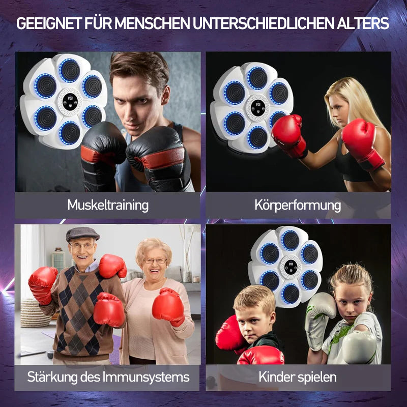 DeerRun® Smart Macchina per boxe musicale (Guanti e cavo di ricarica inclusi)
