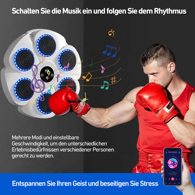 DeerRun® Smart Macchina per boxe musicale (Guanti e cavo di ricarica inclusi)