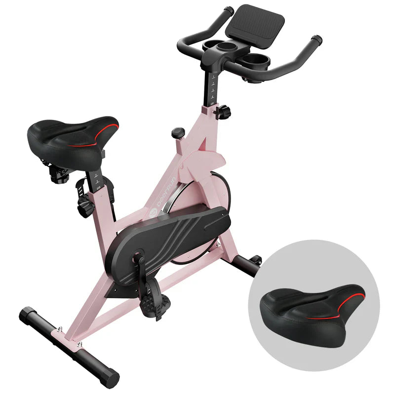 DeerRun S500 Rose Indoor Smart Bike con resistenza magnetica regolabile, cintura silenziosa e App PitPat