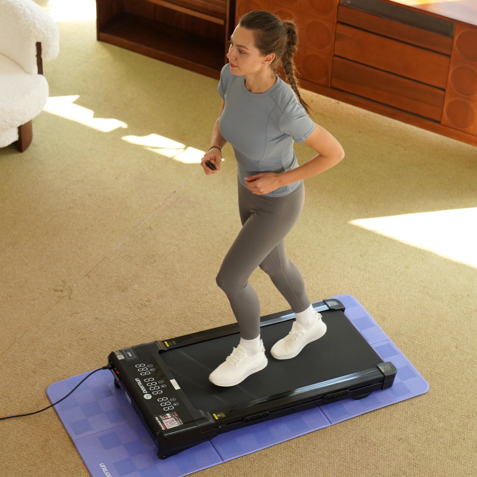 DeerRun Z10 Smart-Walk-Tapis roulant con inclinazione automatica del 12% e telecomando