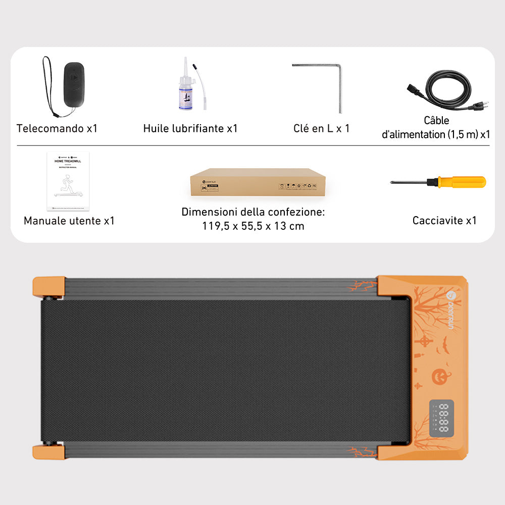 DeerRun Q1 Plus Halloween Edizione Tapis roulant - Regalo fitness e miglioramento dello stile di vita