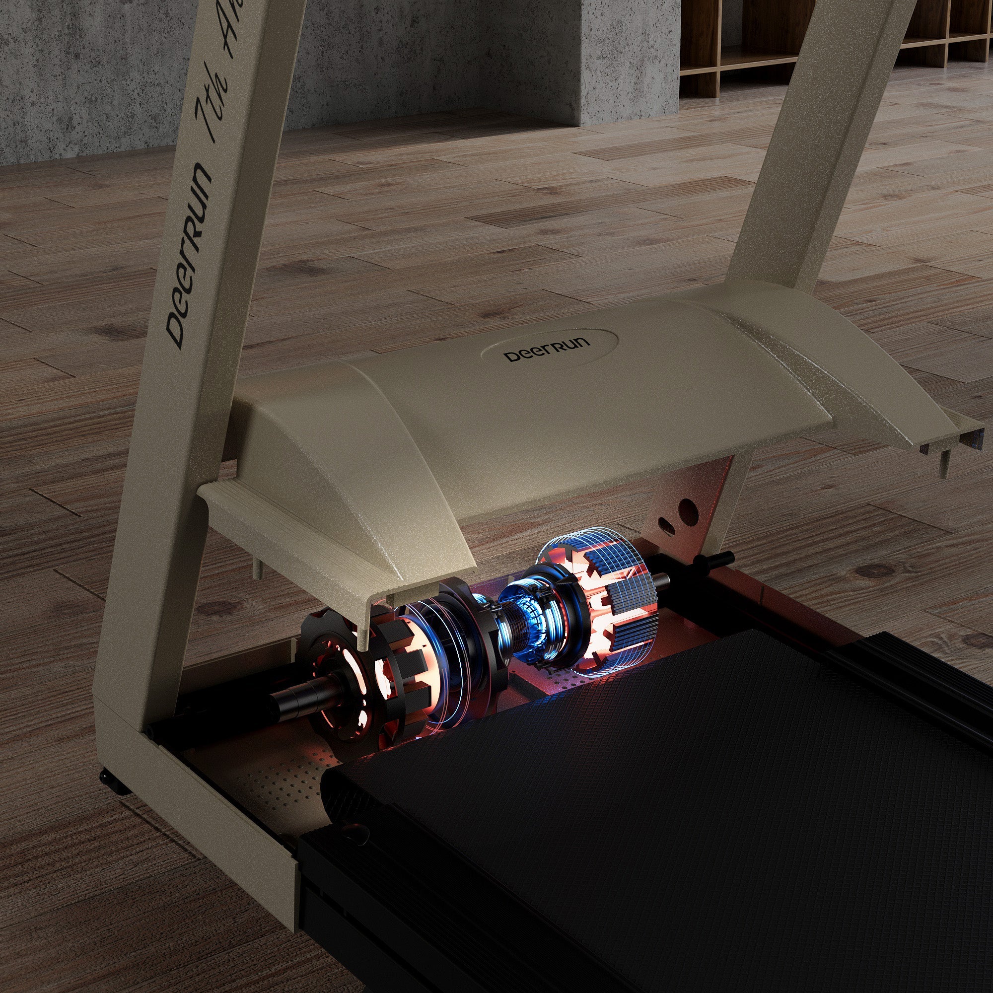 DeerRun A1 Pro Starlight-Tapis roulant pieghevole Edition con inclinazione del 6%, Bluetooth e telecomando wireless