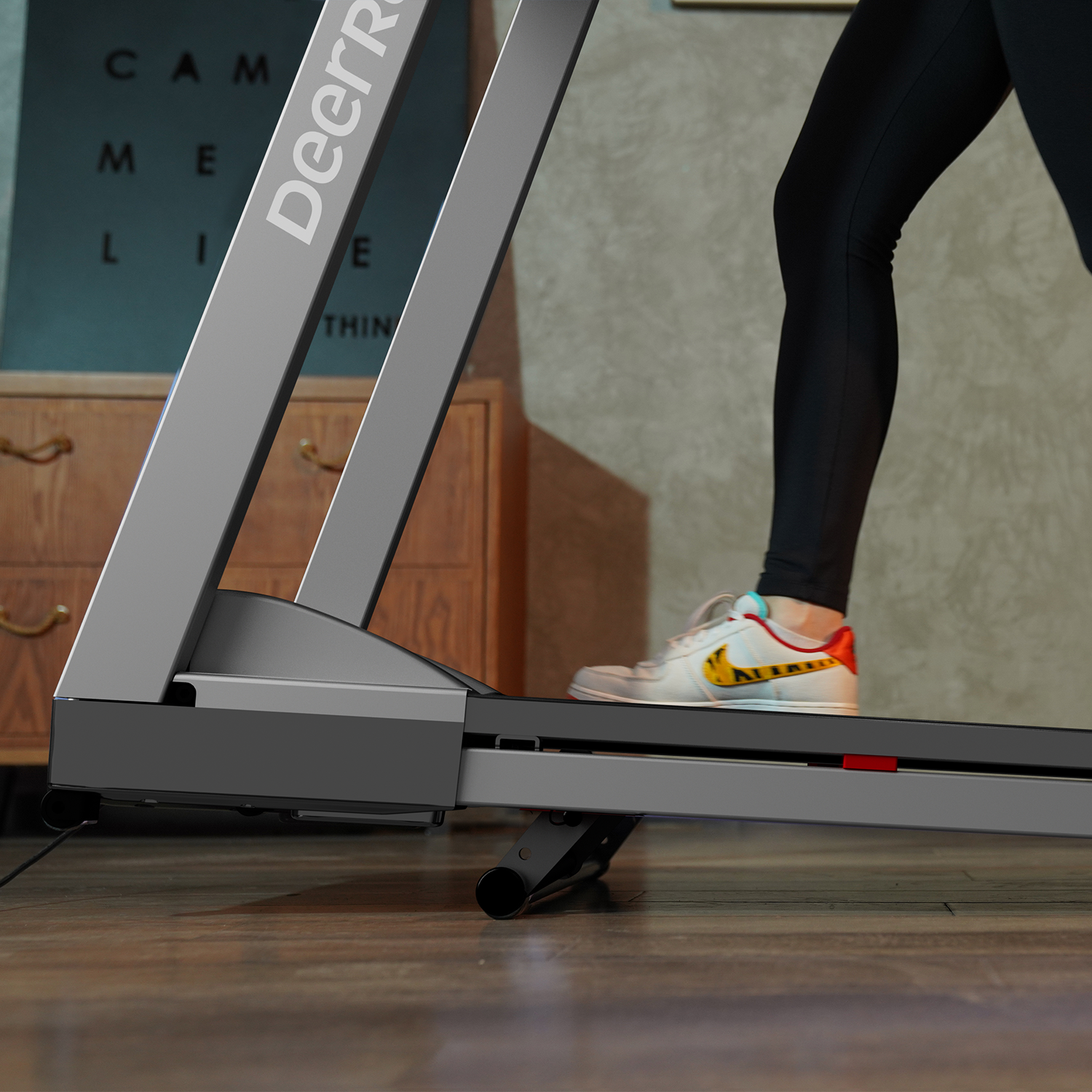 DeerRun A1 Pro Move+ – Tapis roulant pieghevole con inclinazione del 6% | Chip di aggiornamento 2025 e supporto NFC | Capacità di carico 158 kg, fino a 16 km/h
