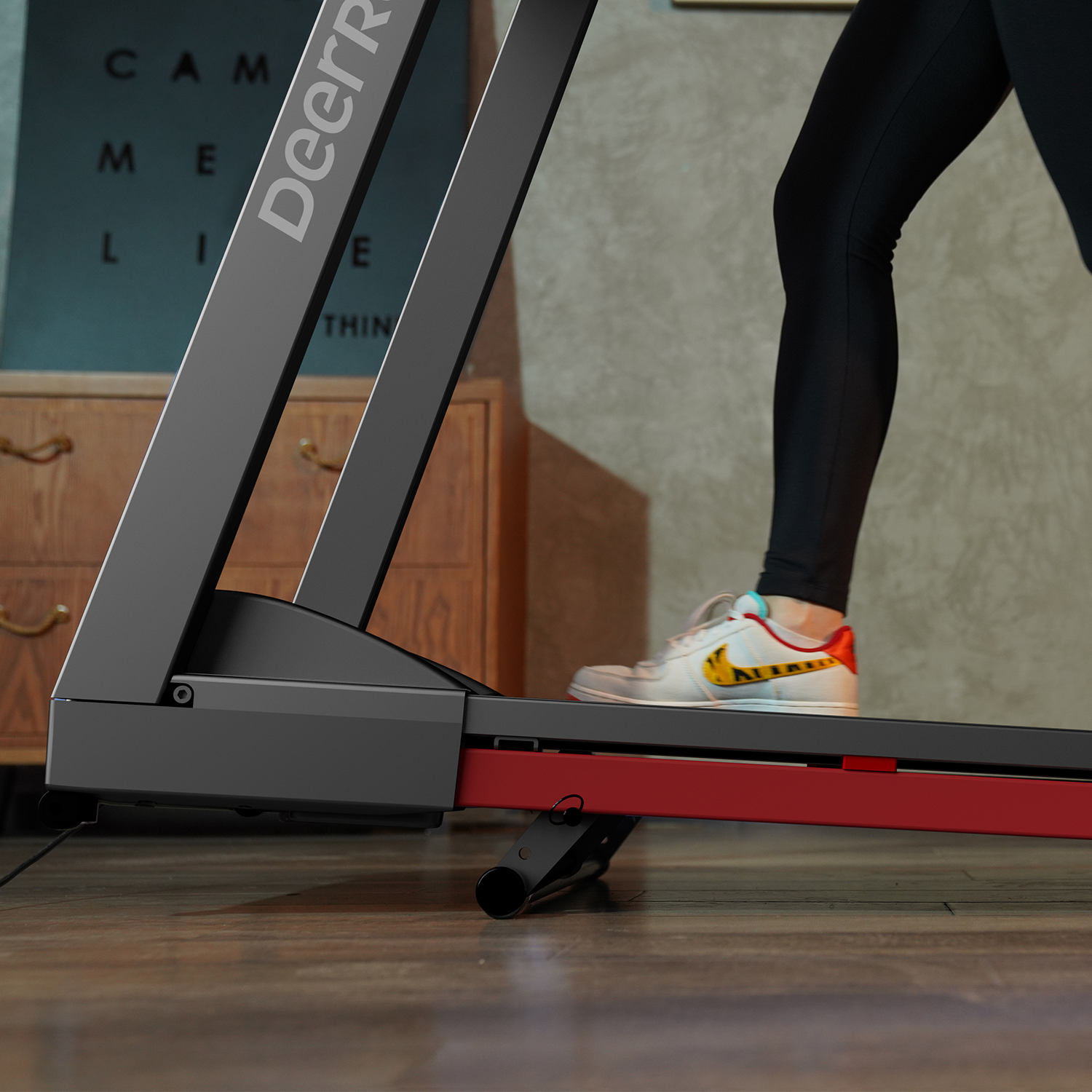 DeerRun A1 Pro Move+ – Tapis roulant pieghevole con inclinazione del 6% | Chip di aggiornamento 2025 e supporto NFC | Capacità di carico 158 kg, fino a 16 km/h