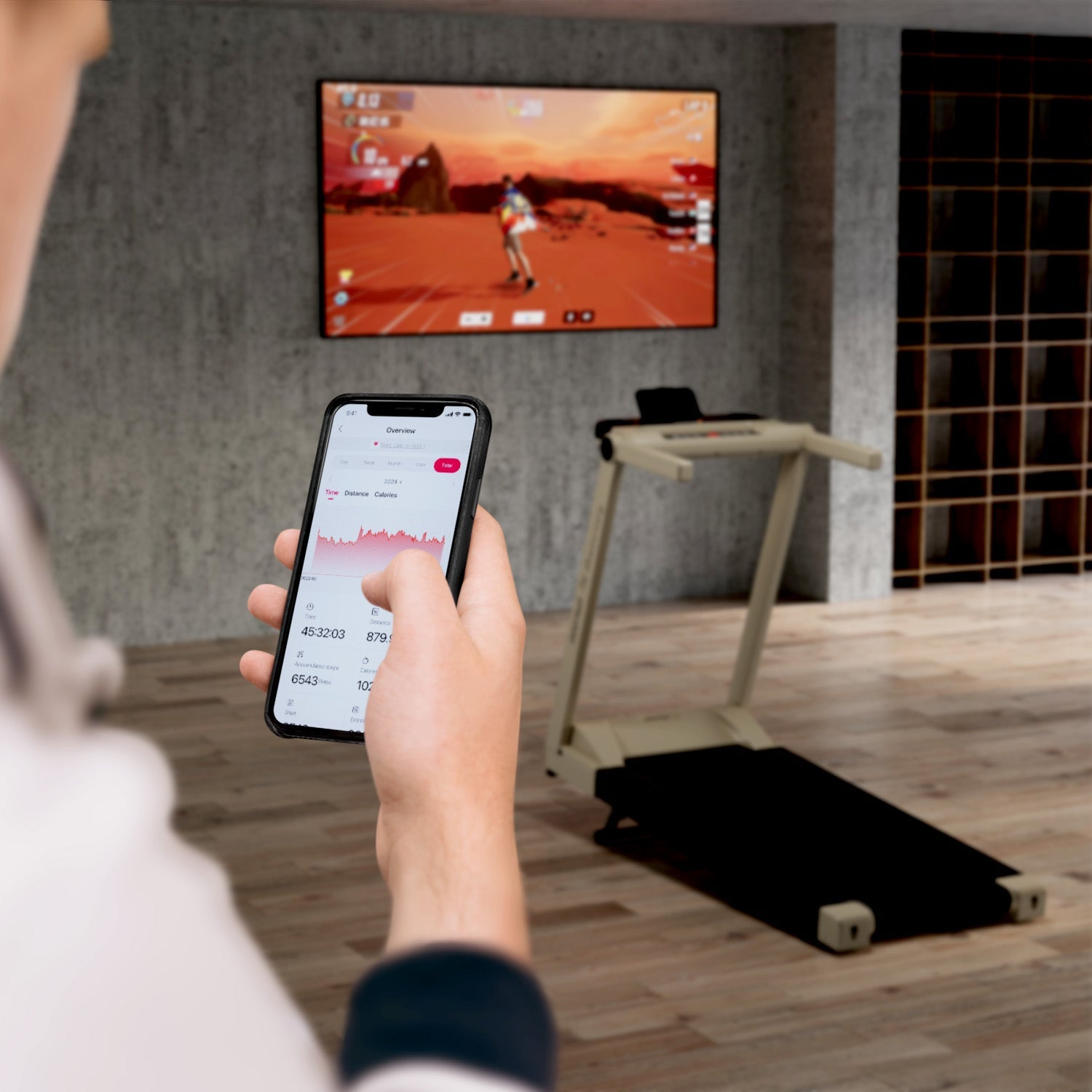 DeerRun A1 Pro Starlight-Tapis roulant pieghevole Edition con inclinazione del 6%, Bluetooth e telecomando wireless
