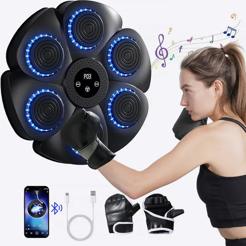 DeerRun® Smart Macchina per boxe musicale (Guanti e cavo di ricarica inclusi)