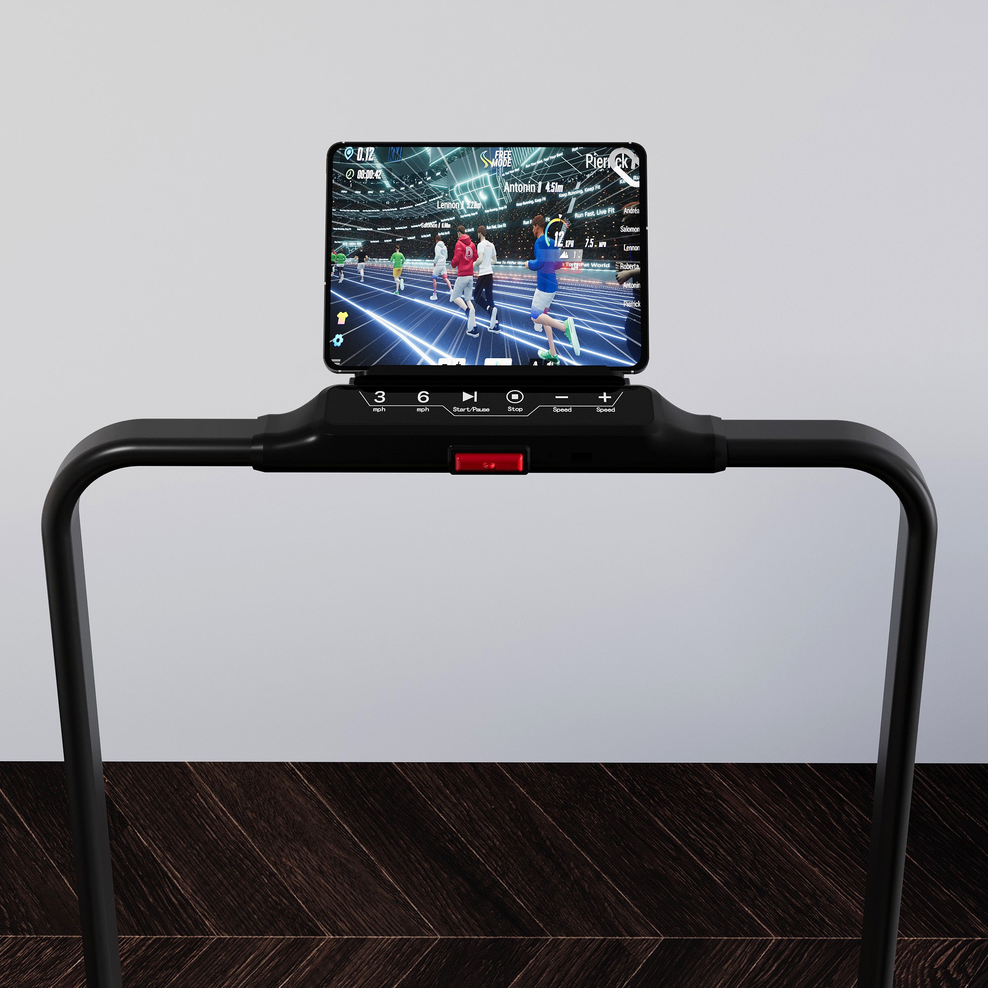 DeerRun A5 Pro Energie-2025 Smartes 2-in-1 Tapis roulant nero | Passa a una capacità di carico di 145 kg - Offerta lampo - solo per un periodo limitato