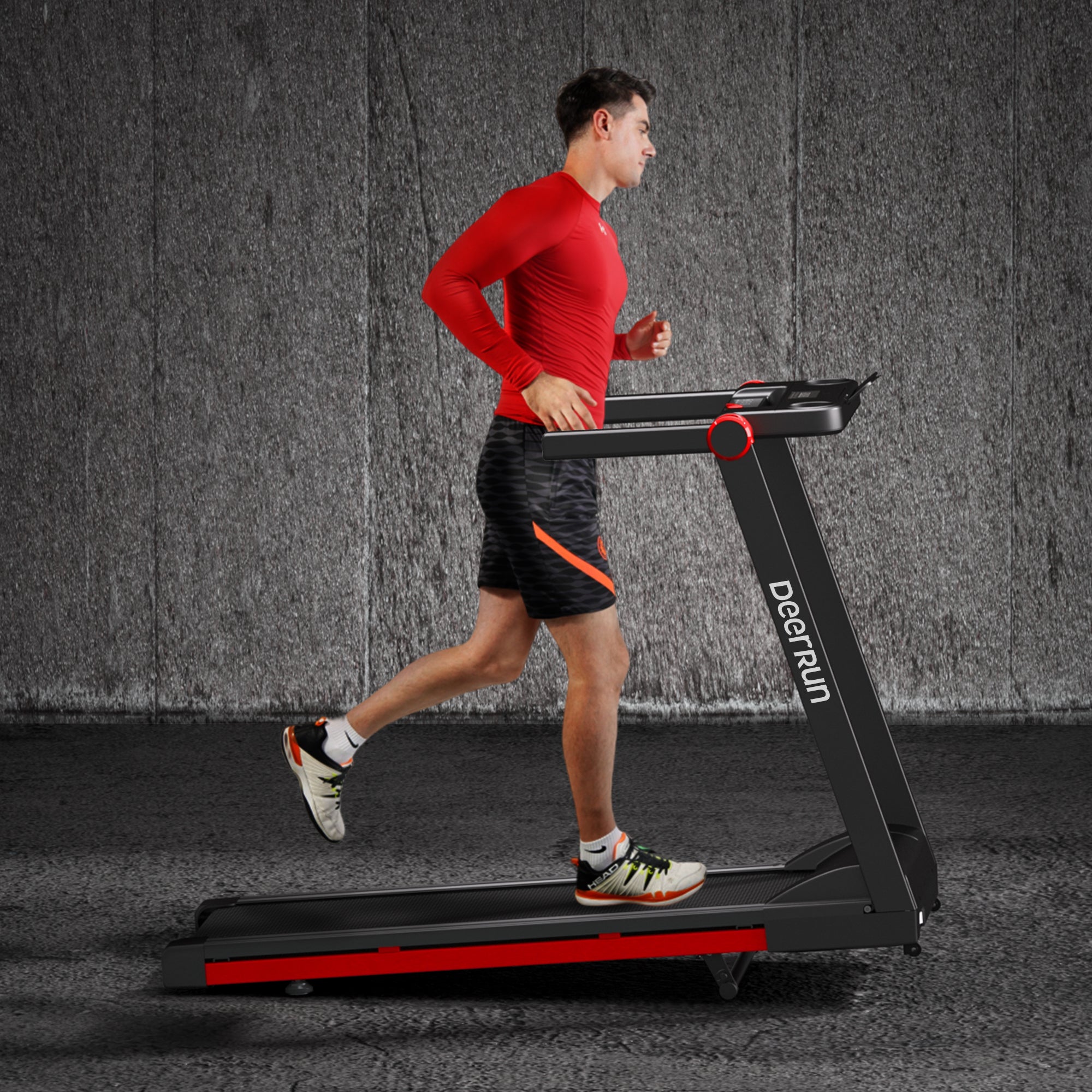 DeerRun A1 Pro Move+ – Tapis roulant pieghevole con inclinazione del 6% | Chip di aggiornamento 2025 e supporto NFC | Capacità di carico 158 kg, fino a 16 km/h