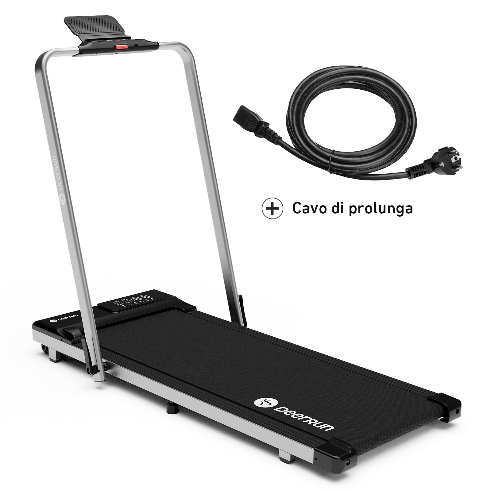 DeerRun A5 Pro Energie-2025 Smartes 2-in-1 Tapis roulant | Chip di aggiornamento e supporto NFC con capacità di carico di 145 kg e telecomando