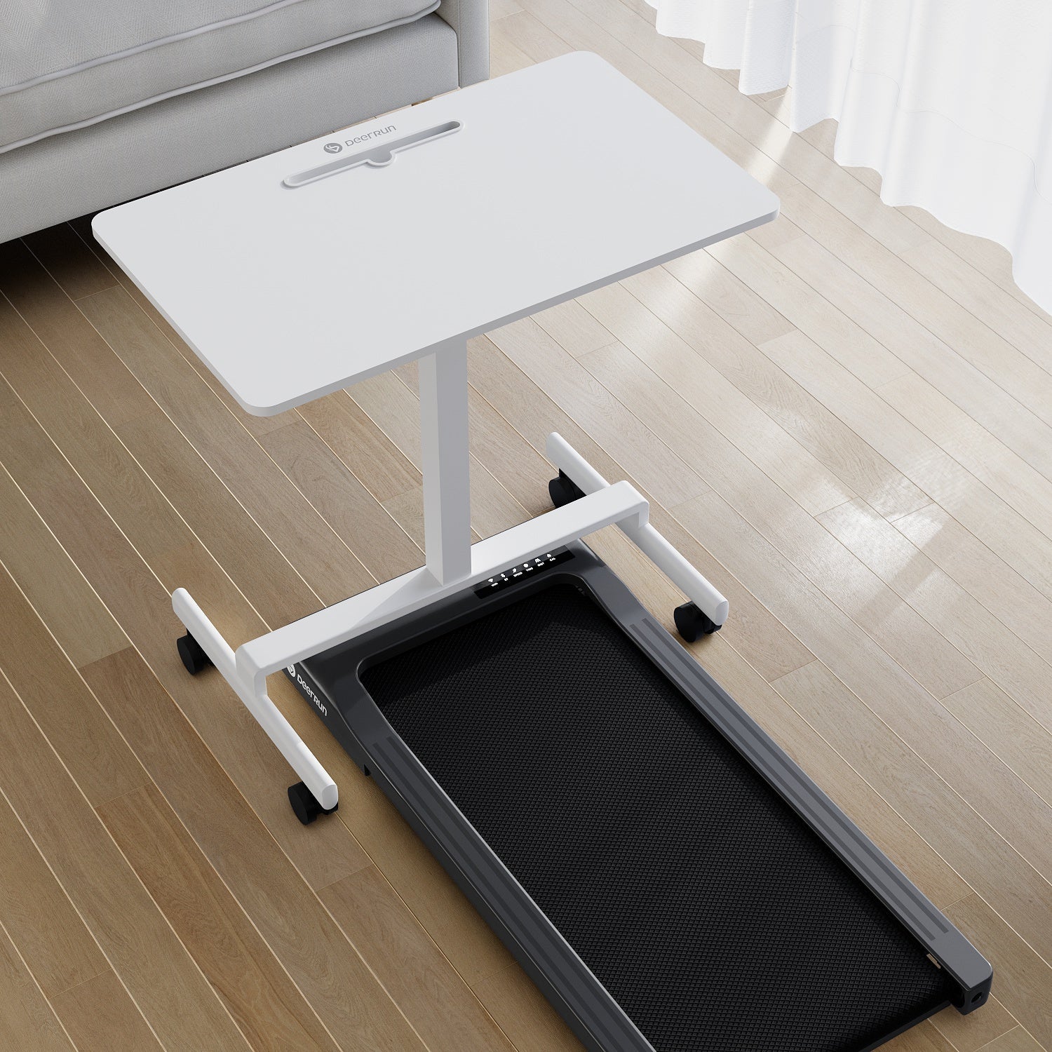 DeerRun Q1 Classic Plus – Smartes Walking-Tapis roulant con superficie di corsa più ampia, capacità di carico di 158 kg e telecomando