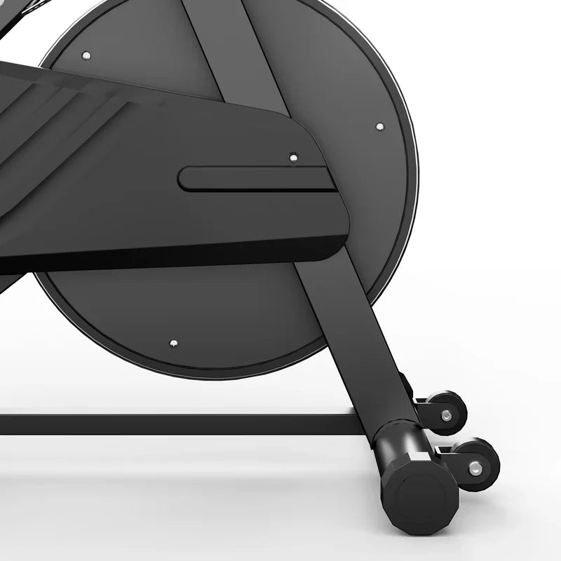 DeerRun S500 Smart bike da interno nera con resistenza magnetica regolabile, cintura silenziosa e app PitPat