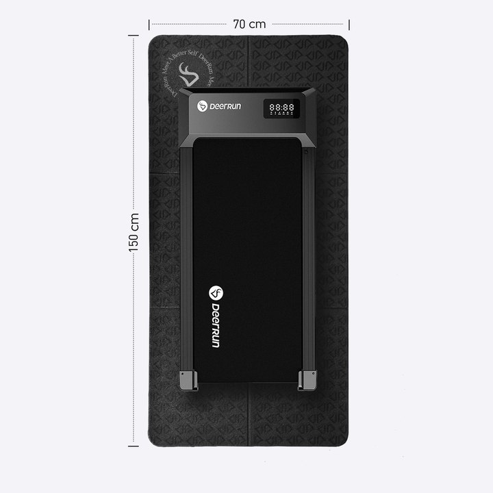 DeerRun® Tappetino Glory Signature in PVC da 6 mm, tappetino per tapis roulant pieghevole ad alta densità