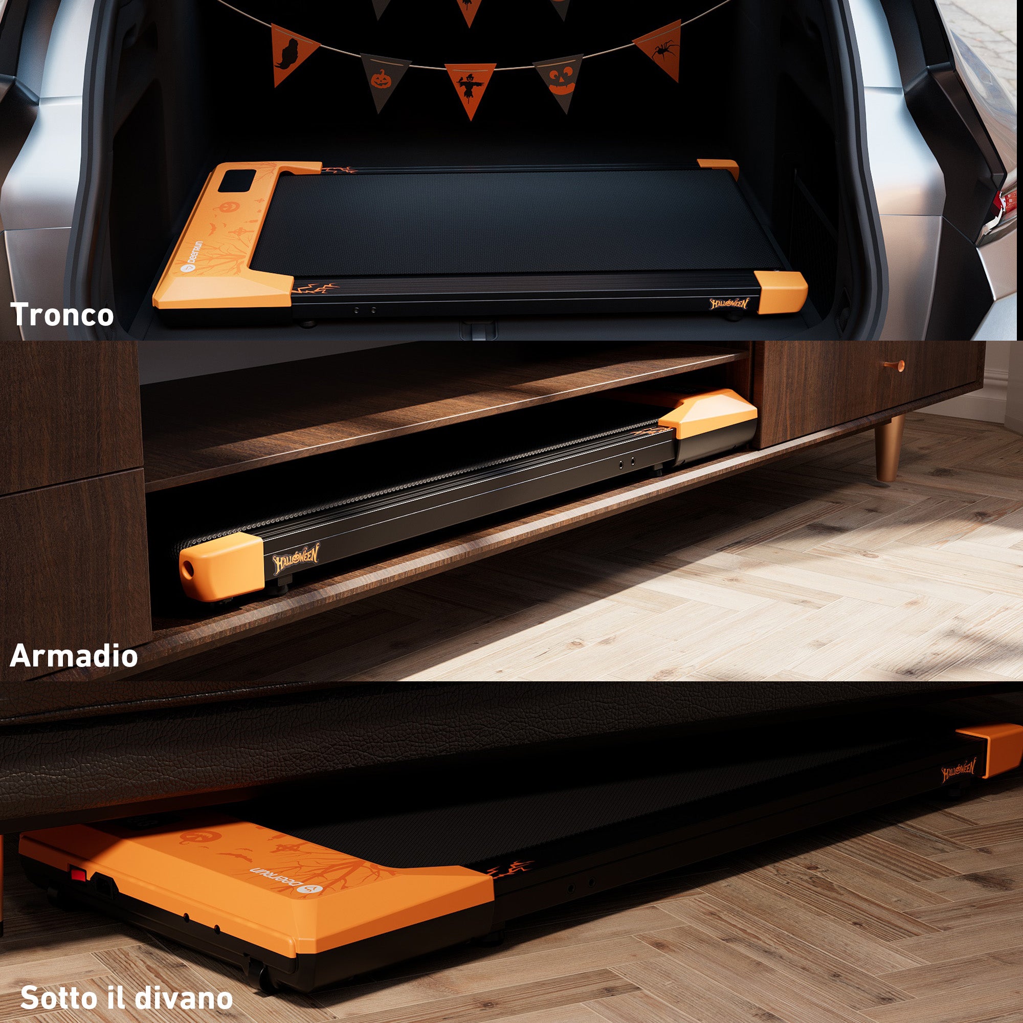 DeerRun Q1 Plus Halloween Edizione Tapis roulant - Regalo fitness e miglioramento dello stile di vita
