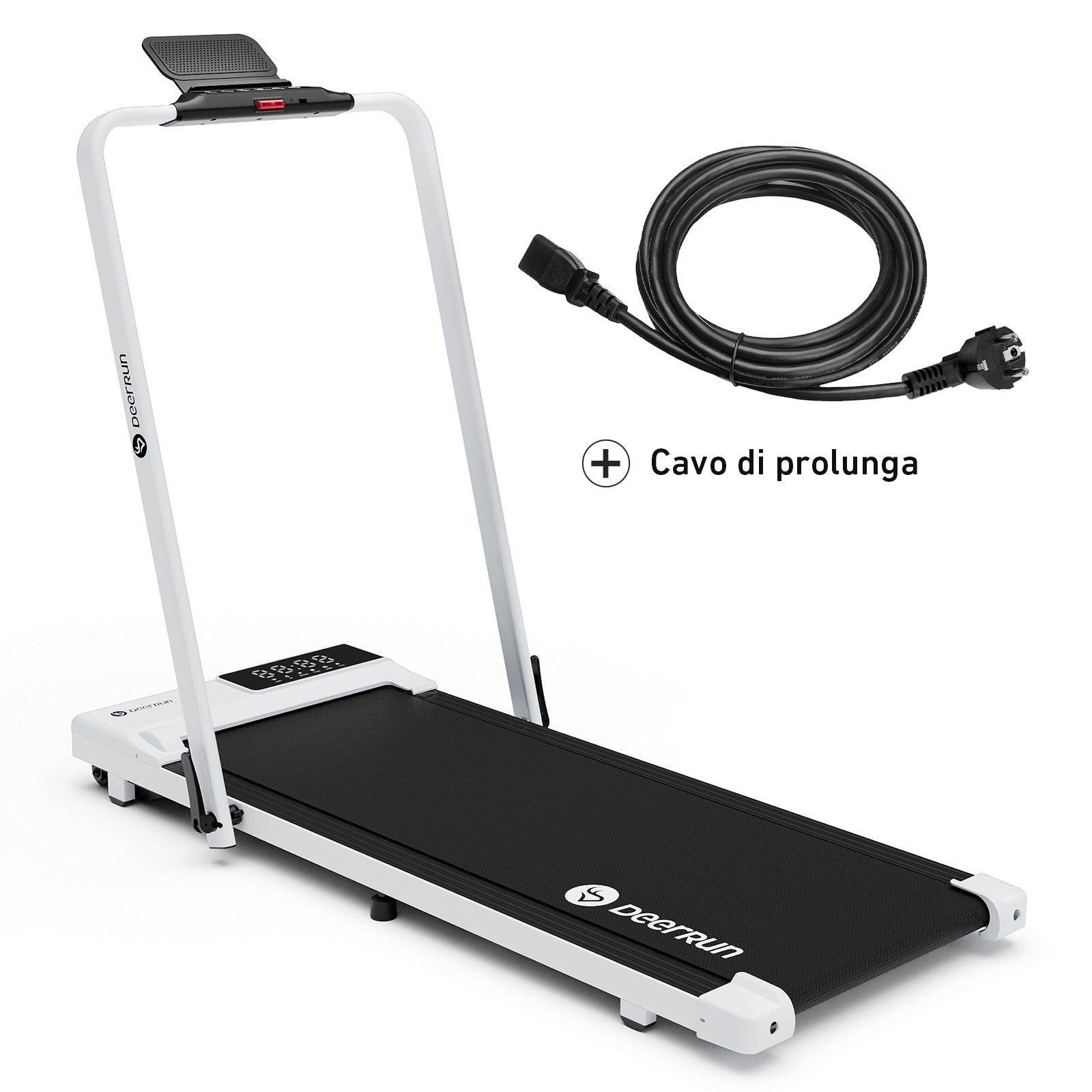 DeerRun A5 Pro Energie-2025 Smartes 2-in-1 Tapis roulant | Chip di aggiornamento e supporto NFC con capacità di carico di 145 kg e telecomando