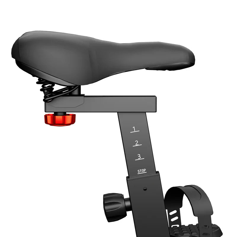 DeerRun S500 Smart bike da interno nera con resistenza magnetica regolabile, cintura silenziosa e app PitPat