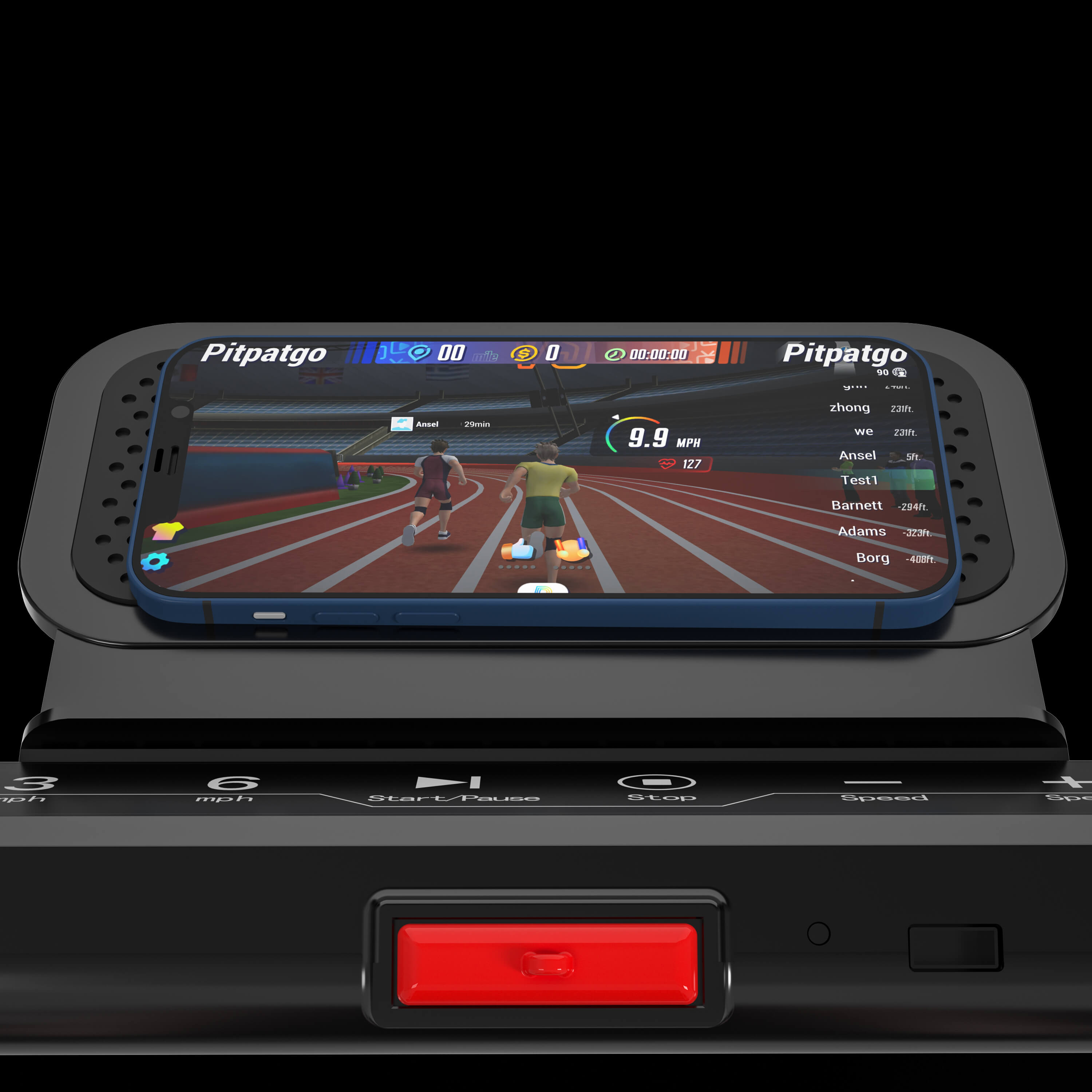 DeerRun A5 Pro Energie-2025 Smartes 2-in-1 Tapis roulant nero | Passa a una capacità di carico di 145 kg - Offerta lampo - solo per un periodo limitato