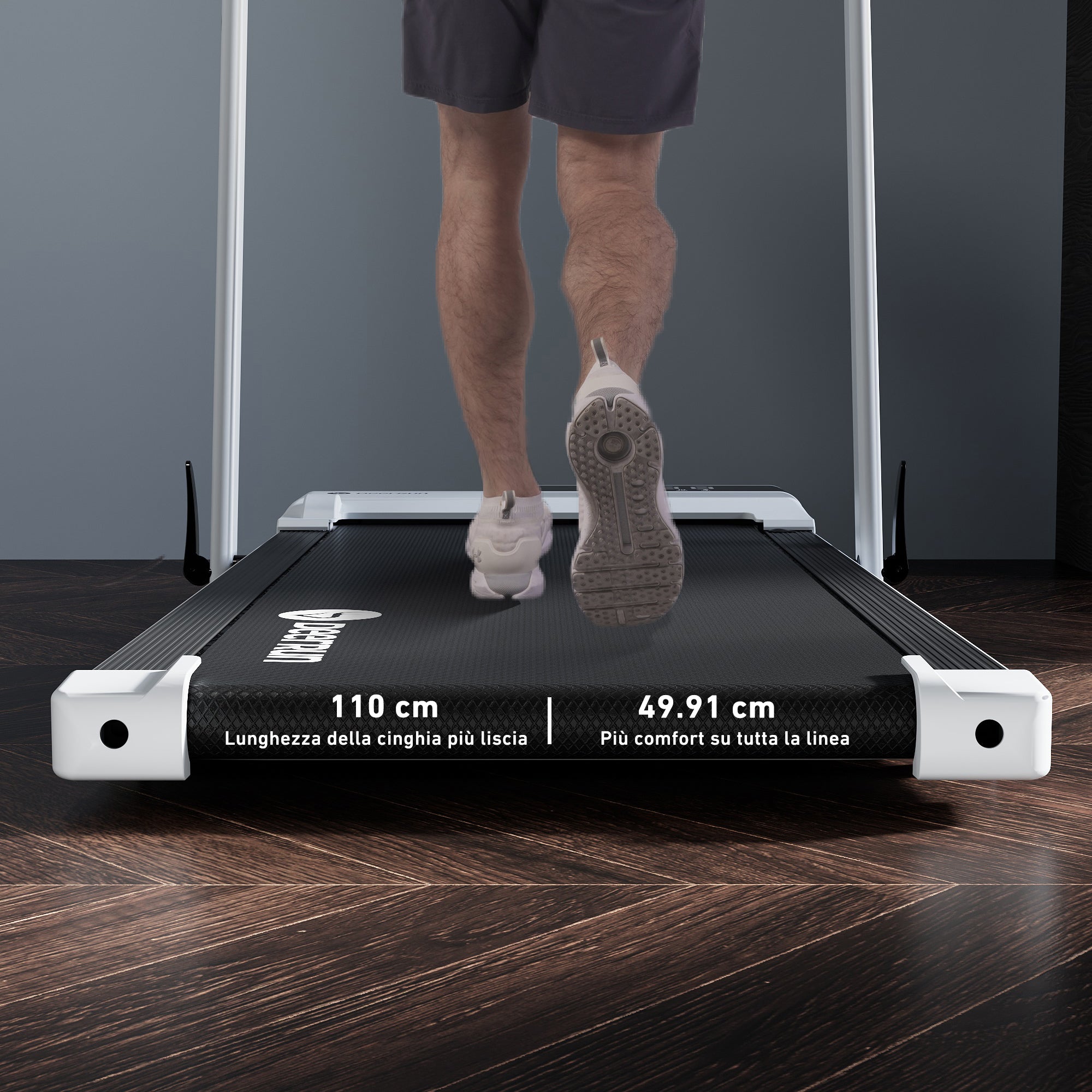 DeerRun A5 Pro Energie-2025 Smartes 2-in-1 Tapis roulant | Chip di aggiornamento e supporto NFC con capacità di carico di 145 kg e telecomando