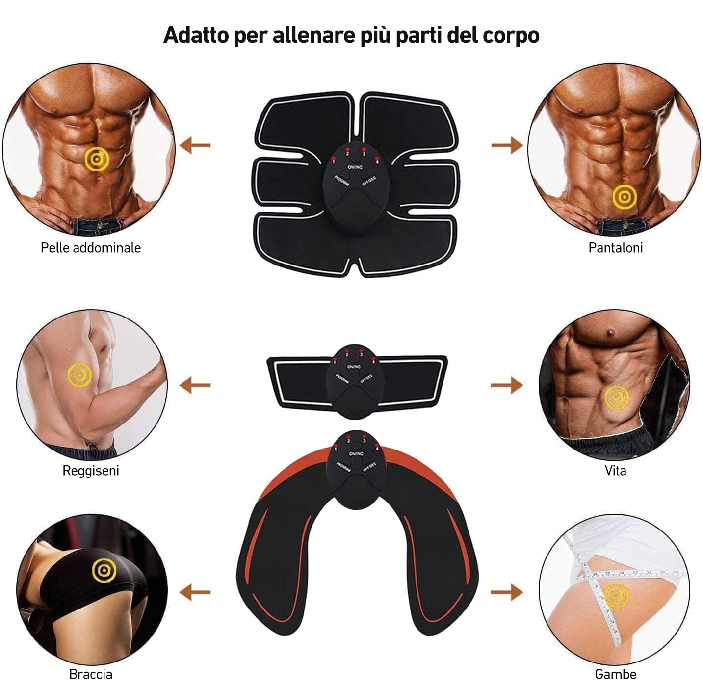 Tonificatore portatile per muscoli addominali - per esercizi addominali da fare a casa e in ufficio