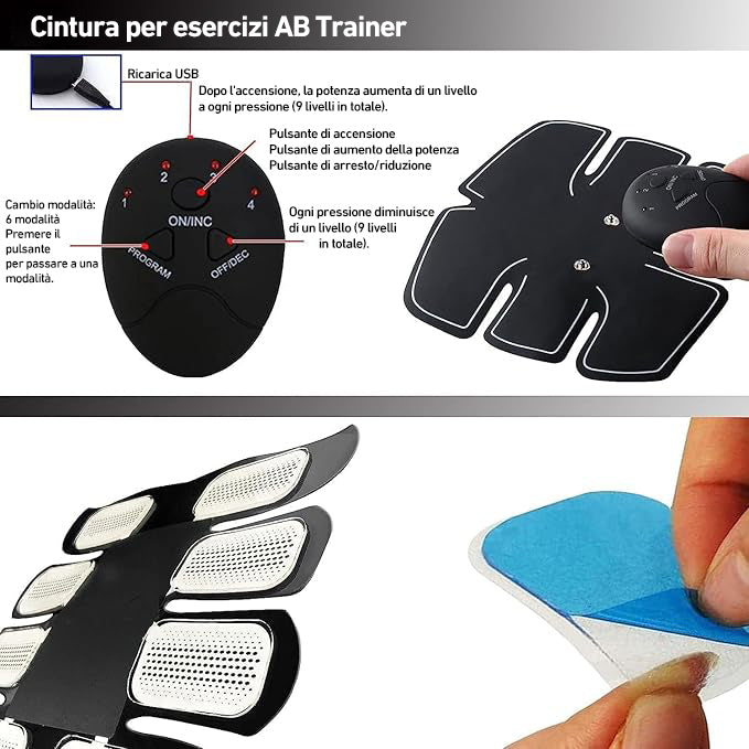 Tonificatore portatile per muscoli addominali - per esercizi addominali da fare a casa e in ufficio