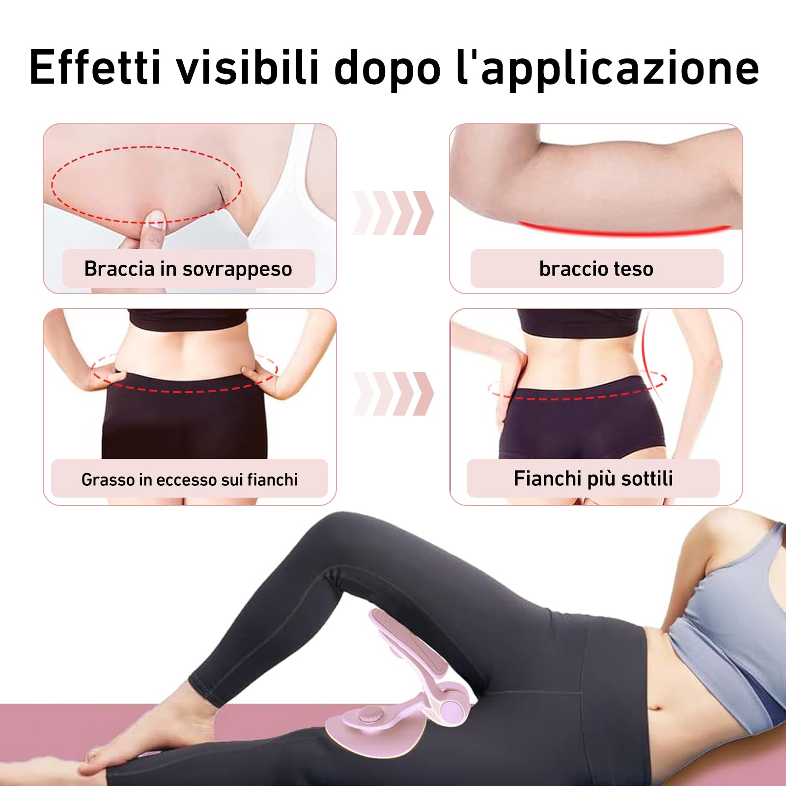 DeerRun® Allenatore per cosce, fianchi e bacino, per l'allenamento a casa delle donne
