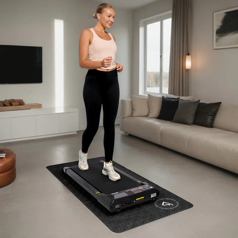 DeerRun® Tappetino Glory Signature in PVC da 6 mm, tappetino per tapis roulant pieghevole ad alta densità