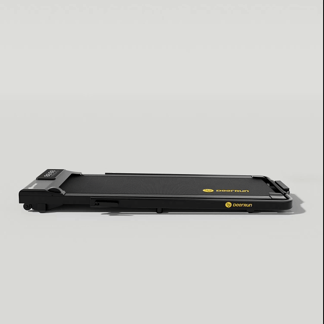 DeerRun A5 Pro Energie-2025 Smartes 2-in-1 Tapis roulant nero | Passa a una capacità di carico di 145 kg - Offerta lampo - solo per un periodo limitato
