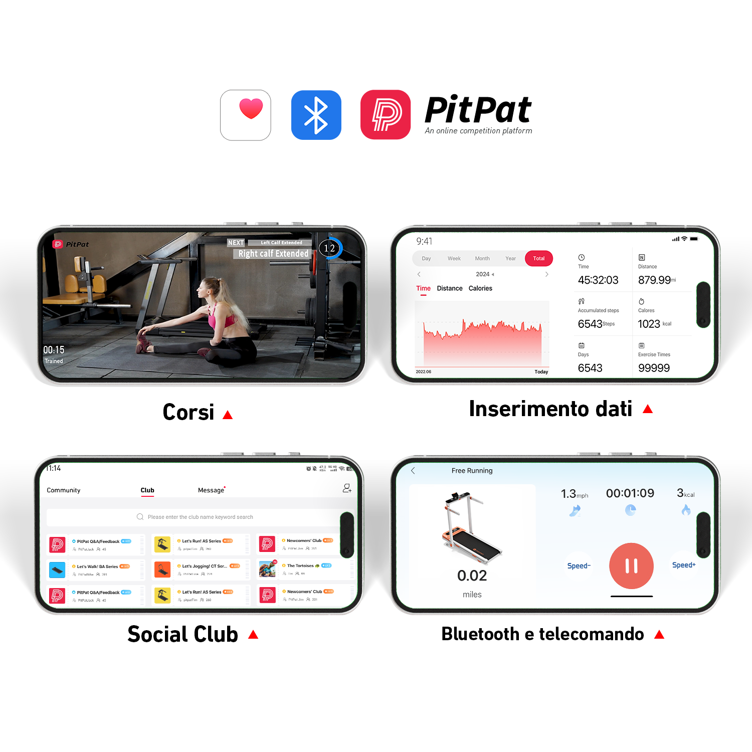 DeerRun A1 Urban-Tapis roulant pieghevole intelligente con pendenza del 6% e NFC | 150 kg, 16 km/h, Viola